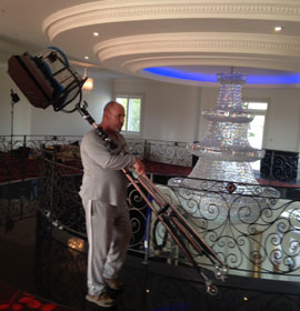 lighting a movie set