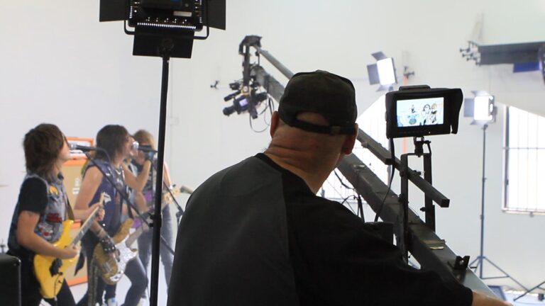 studio hire packages using a camera crane