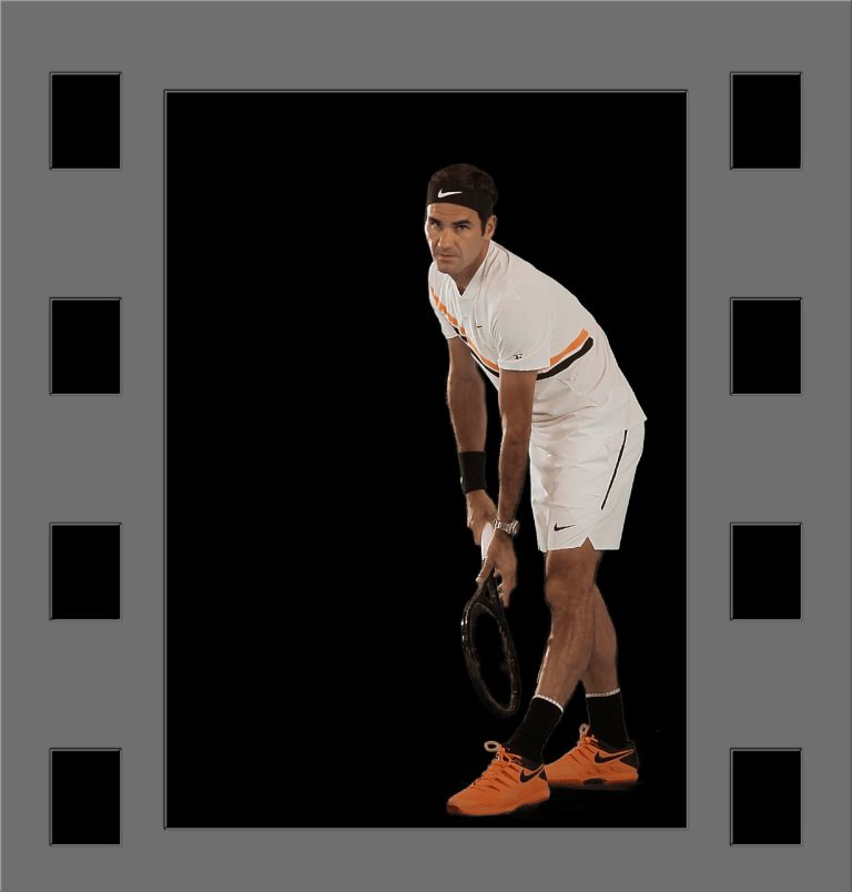 Roger Federa tennis player studio Noosa