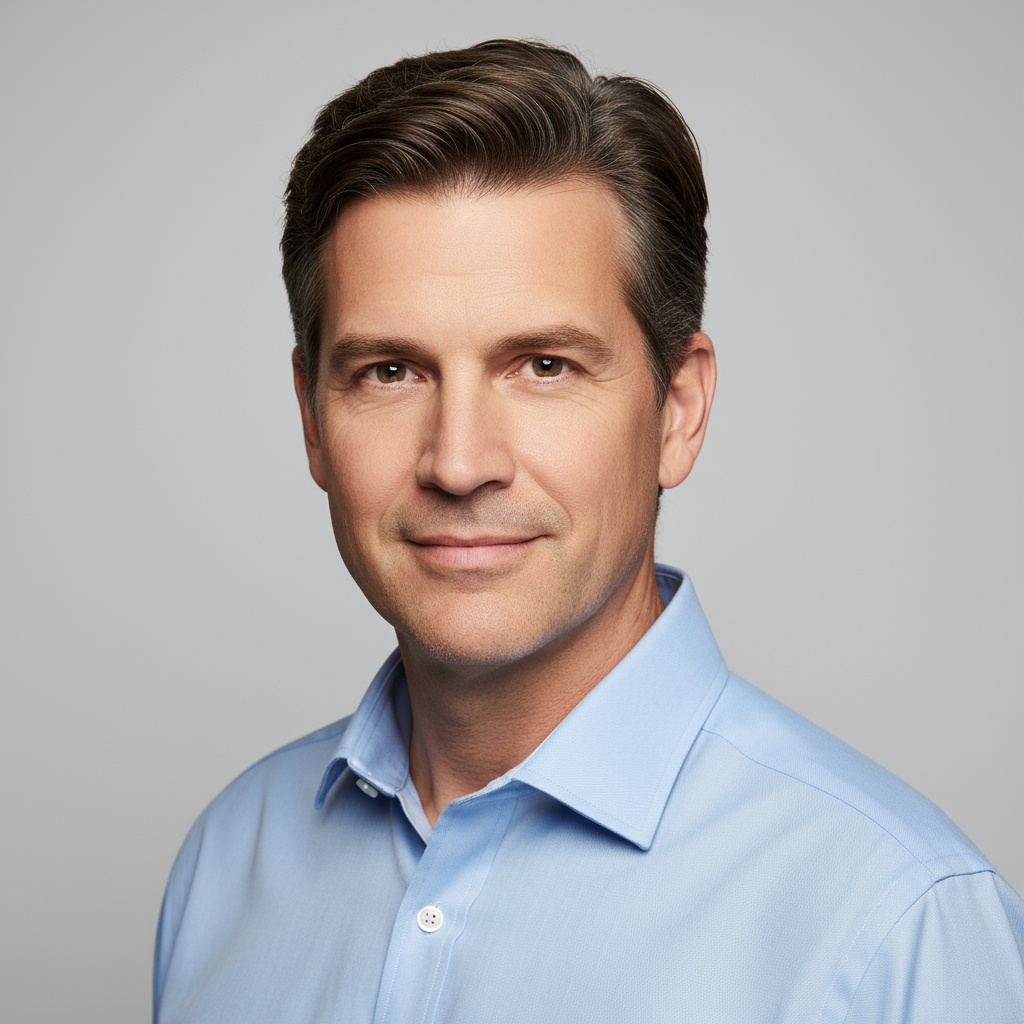 Edwards headshot portrait in studio