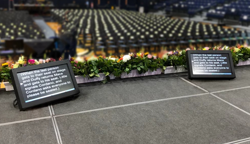 autocue teleprompters and stage prompters